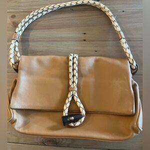 Burberry Leather Horn Toggle Shoulder Bag